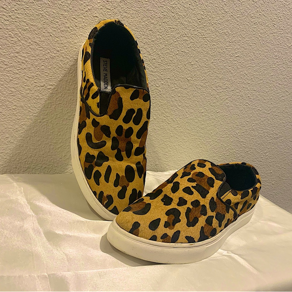 Steve Madden Leopard Print Slide On Sneaker! - image 2